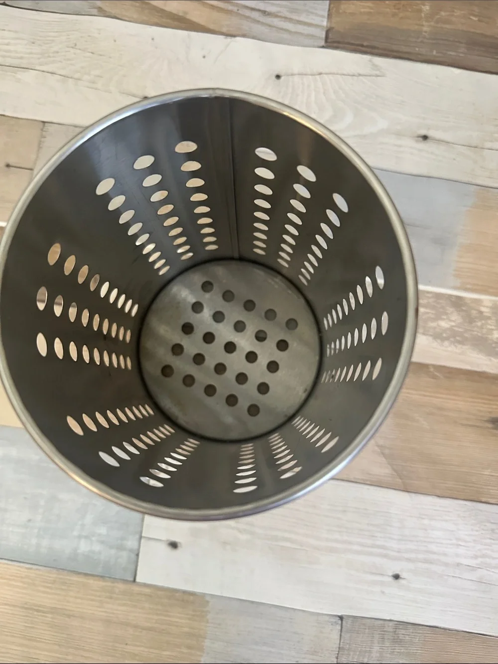 Stainless Steel Utensil Holder - Silver